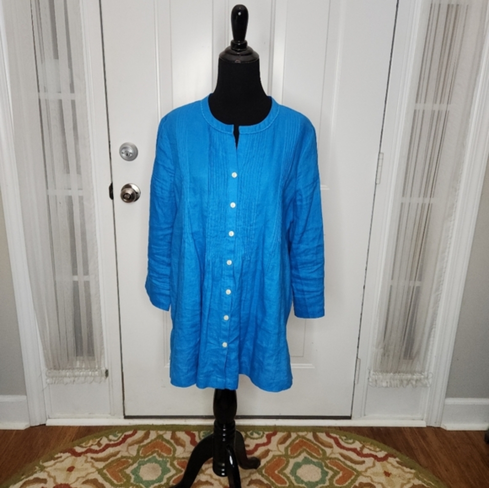 Vintage Rafaella Linen Blouse Size Medium